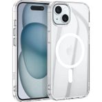 Eldenör Hoco iPhone 15 Plus Anti-Fall Darbe Önleyici Airbag Manyetik Magsafe Silikon Kılıf-(5775)