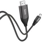 Eldenör HOCO UA16 Type-C to HDMI 4K 30hz Ses ve Görüntü Aktarma Kablosu-(5775)