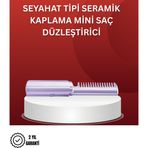 Eldenör Isıtmalı Saç Düzleştirici Fırça – Kablosuz ve Hafif Tasarım