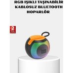 Eldenör Rgb Işıklı Bluetooth Hoparlör – 360° Stereo Ses ve 8 Saat Çalma Süresi