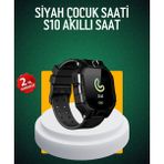 Eldenör S10 Siyah Çocuk Takip Saati Güvenli Alan Uyarısı ve Sesli Mesaj