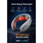 Eldi Akıllı Boyun Masaj Aleti - 6 Modlu Isıtmalı Wellness Teknolojisi - Boyun Ve Omuz Masaj Cihazı - Şarj Edilebilir - Ofis Seyahat Ev Kullanım