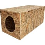 Eldo Design Kedi Evi Dış Ortam Uygun Ahşap Kedi Evi Osb 60X40X40 cm - Ahşap - Bej