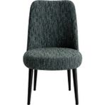 Eldost Ticaret Oval Ağaç Kabuğu Sandalye Kılıfı Esnek Yıkanabilir Modern Dekoratif Sandalye Örtüsü Antrasit - 35 x 50 cm