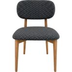 Eldost Ticaret Tuğla Desen Oval Sandalye Kılıfı Esnek Yıkanabilir Modern Dekoratif Sandalye Örtüsü Antrasit - 35 x 50 cm
