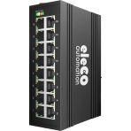 Eleco - ELOS-F5-16TX Endüstriyel Yönetimsiz Ethernet Swıtch 16 Port