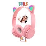 ElectraCore FP-42 Kedi Kulaklık - Hafıza Kartı, Aux Girişi, Renkli Işıklı, Bluetooth 5.0