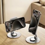 ElectraCore K62 Metal 360 Derece Dönebilen Metal Masaüstü Telefon Tutucu K62K62K62K62