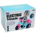 Electric Tricycle Pilli Işıklı Sesli Motorsiklet Kız Erkek Çocuk Oyuncak Eğitici Oyuncaklar