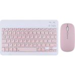 Electro Awm Kablosuz Bluetooth Klavye + Mouse Seti (Ios / Android / Windows Uyumlu) - Pembe