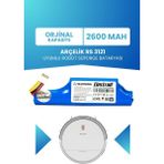 Electroll Arçelik Rs 3121 Uyumlu Batarya (Orjinal Kapasite) 2500MAH Pil Robot Süpürge Bataryası Değişimi