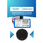 Electroll Arzum Robotek X2 AR4301 Uyumlu Batarya (Orjinal Kapasite) 2600MAH Pil Akıllı Robot Süpürge Bataryası