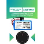 Electroll Arzum Robotek X2 AR4301 Uyumlu Batarya (Ultra Yüksek Kapasite) 3200MAH Pil Robot Süpürge Bataryası
