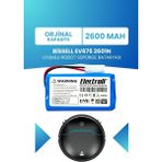 Electroll Bissell EV675 2601N Uyumlu Batarya (Orjinal Kapasite) 2600MAH Pil Robot Süpürge Bataryası Değişimi