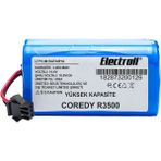Electroll Coredy R3500 Uyumlu Batarya (ULTRA YÜKSEK KAPASİTE) 3200mah Pil Robot Süpürge Batarya Değişimi