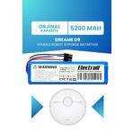 Electroll Dreame D9 Uyumlu Batarya (ORJİNAL KAPASİTE) 5200mah Pil Robot Süpürge Bataryası Değişimi RLS5-WH0