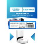 Electroll Dreame L10 Plus Uyumlu Batarya (ORJİNAL KAPASİTE) 5200mah Pil Robot Süpürge Batarya Değişimi