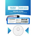 Electroll Dreame L10 Pro Uyumlu Batarya (Orjinal Kapasite) 5200MAH Pil Akıllı Robot Süpürge Bataryası Değişimi
