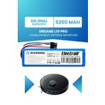ELECTROLL Dreame L10 Pro Uyumlu Batarya (STANDART KAPASİTE) 5200mah Pil Robot Süpürge Batarya Değişimi RLS5R