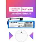 Electroll Dreame Vacuum Mop F9 Uyumlu Batarya (Maksimum Kapasite) 7000MAH Pil Robot Süpürge Batarya Değişimi