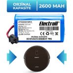 Electroll Ecovacs Deebot 79s Uyumlu Batarya (ORJİNAL KAPASİTE) 2600mah Pil Robot Süpürge Batarya Değişimi