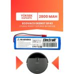 Electroll Ecovacs Deebot DF43 Uyumlu Batarya (Yüksek Kapasite) 2800MAH Pil Robot Süpürge Bataryası Değişimi