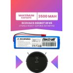 Electroll Ecovacs Deebot DF45 Uyumlu Batarya (Maksimum Kapasite) 3500MAH Pil Robot Süpürge Bataryası Değişimi