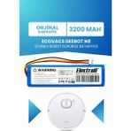 Electroll Ecovacs Deebot N8 Uyumlu Batarya (Orjinal Kapasite) 3200MAH Pil Robot Süpürge Bataryası Değişim