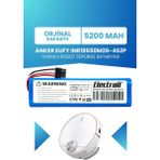 Electroll Eufy Inr18650m26-4s2p Uyumlu Batarya (ORJİNAL KAPASİTE) 5200mah Pil Robot Süpürge Batarya Değişimi