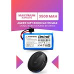 Electroll Eufy Robovac 11S Max Uyumlu Batarya (Maksimum Kapasite) 3500MAH Pil Robot Süpürge Batarya