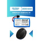 Electroll Eufy Robovac 11S Uyumlu Batarya (Orjinal Kapasite) 2600MAH Pil Robot Süpürge Batarya Değişimi