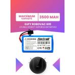 Electroll Eufy Robovac G10 Uyumlu Batarya (Maksimum Kapasite) 3500MAH Pil Robot Süpürge Batarya Değişimi