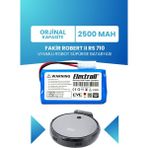 ELECTROLL Fakir Robert Iı Rs 710 Uyumlu Batarya (STANDART KAPASİTE) 2500mah Pil Robot Süpürge Bataryası