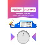 Electroll Grundig Vcr 2131 Uyumlu Batarya (Maksimum Kapasite) 3500MAH Pil Robot Süpürge Bataryası Değişimi