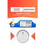 Electroll Grundig Vcr 2131 Uyumlu Batarya (Yüksek Kapasite) 2800MAH Pil Robot Süpürge Bataryası Değişimi