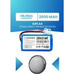 Electroll Ilife A4 Uyumlu Batarya (Orjinal Kapasite) 2600MAH Robot Süpürge Bataryası Değişimi