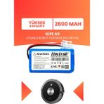 Electroll Ilife A9 Uyumlu Batarya (Yüksek Kapasite) 2800MAH Robot Süpürge Bataryası Değişimi