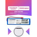 Electroll Ilife V3S Pro Uyumlu Batarya (Maksimum Kapasite) 3500MAH Pil Robot Süpürge Bataryası Değişimi