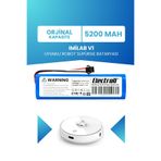ELECTROLL Imilab V1 Uyumlu Batarya (ORJİNAL KAPASİTE) 5200mah Pil Robot Süpürge Bataryası Değişimi Cmsdj707a