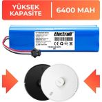 Electroll Lydsto R1 Batarya (YÜKSEK KAPASİTE) 6.400mah Pil Akıllı Robot Süpürge Batarya Değişimi