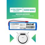 Electroll Medion MD18600 Uyumlu Batarya (Ultra Yüksek Kapasite) 3200MAH Pil Robot Süpürge Bataryası Değişimi