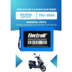 Electroll Mondial Pista Uyumlu Batarya (Standart Kapasite) Lifepo4 72V 26AH Elektrikli Motorsiklet Bataryası
