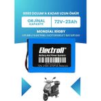 Electroll Mondial Rigby Uyumlu Batarya (Standart Kapasite) Lifepo4 72V 23AH Elektrikli Motorsiklet Bataryası