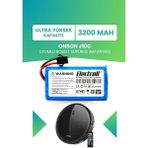 Electroll Onson J10c Uyumlu Batarya (ULTRA YÜKSEK KAPASİTE) 3200mah Pil Robot Süpürge Batarya Değişimi