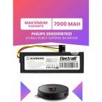 Electroll Philips 300010187021 Uyumlu Batarya (Maksimum Kapasite) 7000MAH Pil Robot Süpürge Bataryası Değişimi