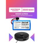 Electroll Reeder Alfreed Uyumlu Batarya (Maksimum Kapasite) 3500MAH Pil Robot Süpürge Batarya Değişimi