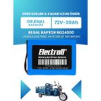 Electroll Regal Raptor RG24000 Batarya (Standart Kapasite) Lifepo4 72V 30AH Elektrikli Motosiklet Bataryası