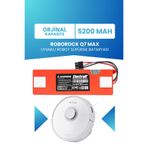 ELECTROLL Roborock Q7 Max Uyumlu Batarya (ORJİNAL KAPASİTE) 5200mah Robot Süpürge Bataryası Değişimi