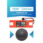 Electroll Roborock Q8 Uyumlu Batarya (Orjinal Kapasite) 5200MAH Pil Kutulu Robot Süpürge Bataryası Değişimi