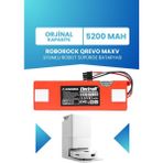 Electroll Roborock Qrevo Maxv Uyumlu Batarya (Orjinal Kapasite) 5200MAH Pil Robot Süpürge Batarya Değişimi